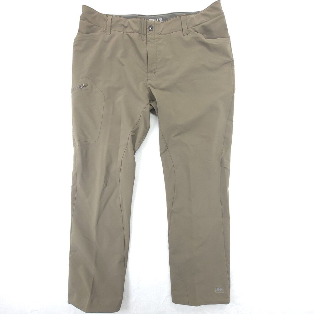 REI CO-OP Pants Mens Size XL 32" Length (Measures 40x30) Khaki Technical Hiking